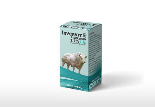 Invervit + Selenio Titanium Inyectable Antiparasitario de Amplio Espectro con Ivermectina y Vitaminas
