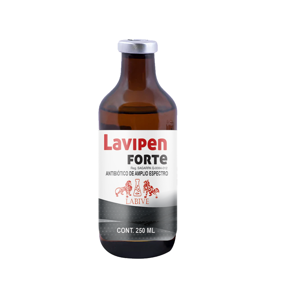 Lavipen Forte Inyectable Antibiótico Combinado para Infecciones Respiratorias en Ganado