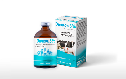 Dipirox 5% Inyectable  Analgésico, Antipirético y Antiinflamatorio para Ganado