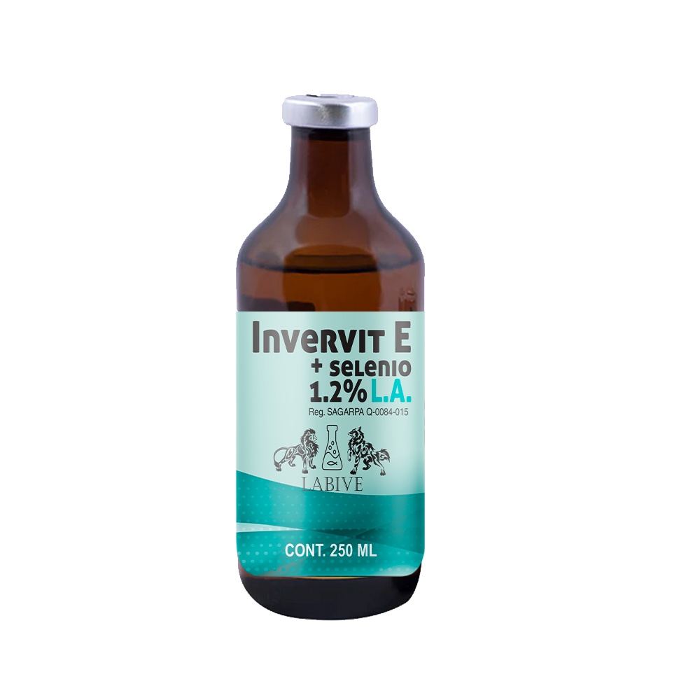 Invervit + Selenio Titanium Inyectable Antiparasitario de Amplio Espectro con Ivermectina y Vitaminas